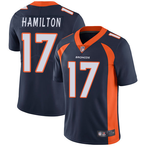Men Denver Broncos #17 DaeSean Hamilton Navy Blue Alternate Vapor Untouchable Limited Player Football NFL Jersey